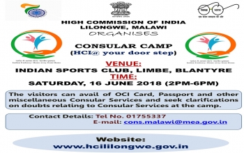 Consular Camp in Blantyre on 16 June 2018